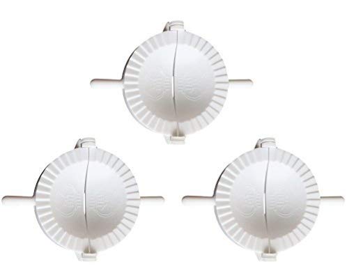 Goolsky 3pcs 8cm DIY Kitchen Dumplings Mold Press Dough Pastry Pie Maker Gyoza Empanada Mould Tool