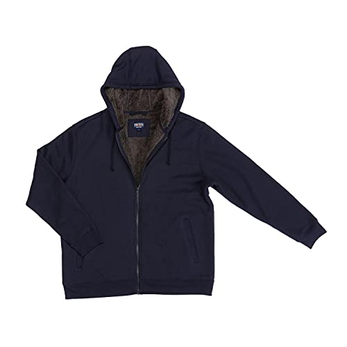 Image of Smith's Workwear Mens Big Men's Sherpa-bonded Thermal Knit Hooded Jacket