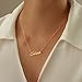 Novgarden Name Necklace Personalized, 18K Gold Plated Custom Name Necklace for Women Nameplate Pendant Personalized Christmas Jewelry Gifts for Lover