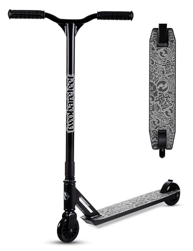 Two Bare Feet Cipher Model Stunt Scooter for Kids Teens & Adults - Lightweight Freestyle Scooter with 360 Spin ABEC-7 Bearings 100mm PU Wheels Durable Design for Tricks