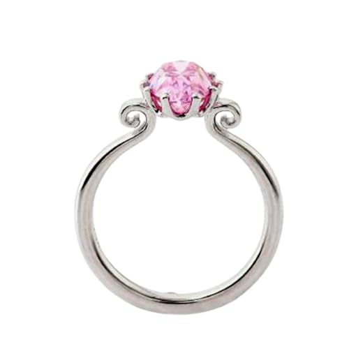 Alliance en saphir rose DEF-VVS et argent massif de haute joaillerie