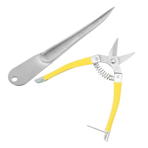 BESTYASH Kit Completo para Reparación de Cestas de Mimbre y Ratán Tijeras y Herramienta Auxiliar, Adecuado para Tejido Manual y Muebles de Patio