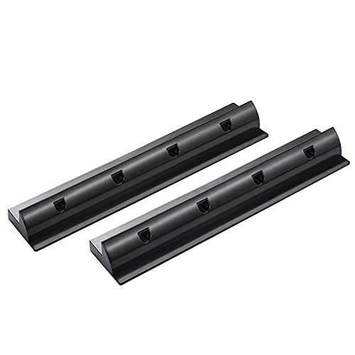 enjoysolar®Panel solar ABS de 550 mm sujetando el soporte del spoiler en negro, ideal para autocaravanas caravanas barco