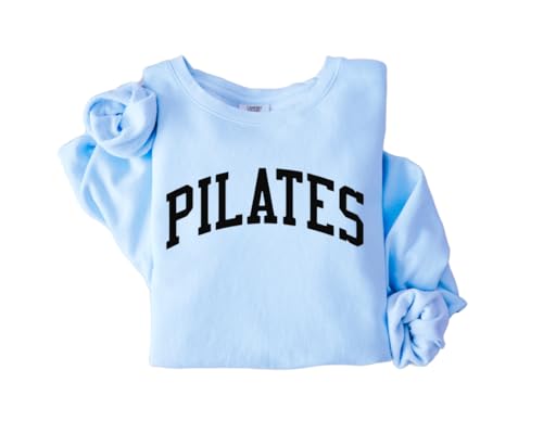 Pilates Comfort Colors Sweatshirt, Garment Dyed, Puff Design, Lightweight