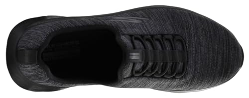 Skechers Men's Go Walk Flex - Ultra Slip-On Casual Walking Sneaker, Black/Charcoal, 9.5 M US