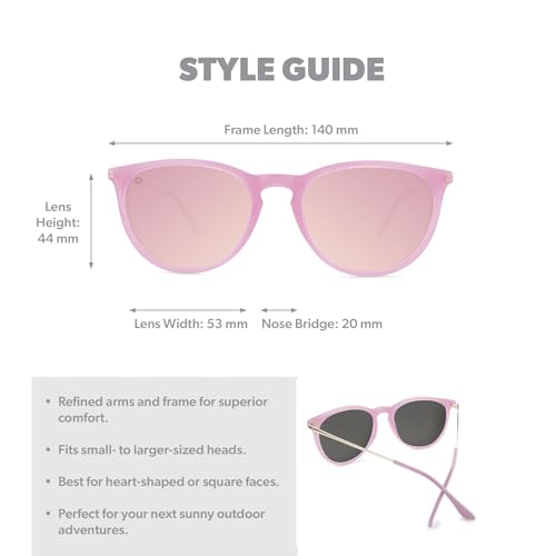 Image of Knockaround Round Trendy Polarized Sunglasses for Women - UV Protection