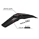 AnXin Sur Ron Frontschutzblech, Dirt-Bike-Schutzblech für Motorrad, ABS-Kunststoff, Schutzblech für Sur Ron X/Sur Ron S/Surron/Light Bee/X160/X260 – Kohlefaser
