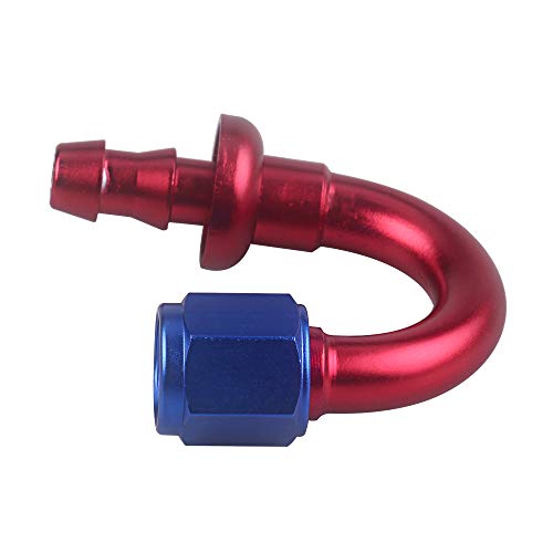 RuleaxAsi Encaixe da extremidade da mangueira de bloqueio de pressão AN4 extremidade da mangueira de