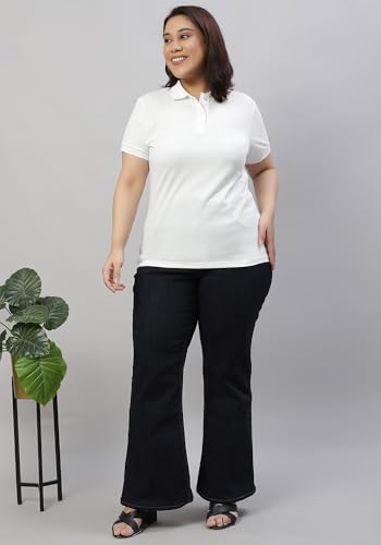 Image of Wear Your Opinion Womens Plus Size Polo Collar Neck T-Shirt Top