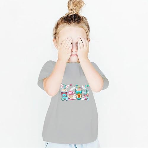 Camiseta infantil infantil de coelhinho para bebês meninas, roupas de Páscoa, camiseta de coelho, co