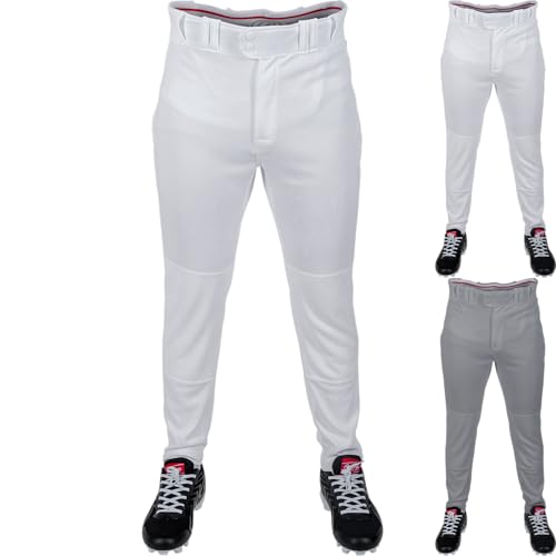Image of Rawlings Men's Pro 150 Series Baseball Pants | Tapered Jogger Fit | Adult Sizes | Solid | Multiple Colors