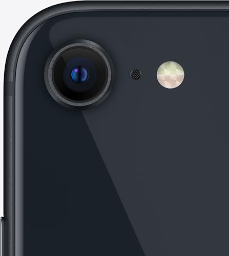 Image of Apple iPhone SE 3rd Gen, 256GB, Midnight - Cricket (Renewed)