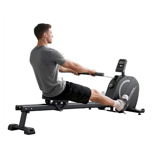 Rameur Pliable Appartement | Freinage Magnétique | 16 Niveaux de résistance | Silencieux | Capacité Maximale 120KG (Noir)