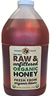 Raw, Unfiltered, Organic Honey, 1 Gallon, by Desert Creek Honey