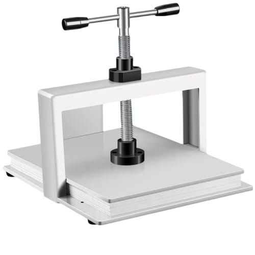 製本機 手動プレス機 ハンドプレス機 製本プレス機 高圧圧着機 a4 卓上 頑丈 布 型抜き紙類やお札や財務伝票を平坦化に 紙のシワ減少 硬貨紙幣 本 家庭 学校 オフィス DIY製本用 (A3)