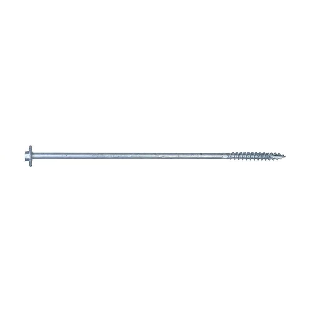 Simpson Strong-Tie SDWH271200GR30 Strong-Drive SDWH Timber-HEX HDG Screw — 0.276 in. x 12 in. 3/8 Hex (30-Qty)