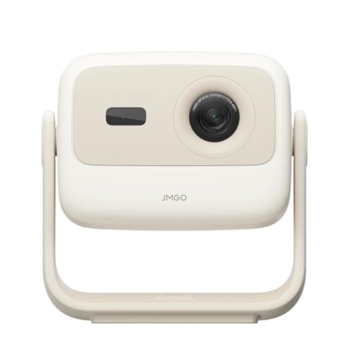 JMGO N1S Nano Projetor Inteligente, Google TV, Suporte 4K, 460 Lumens ISO, Suporte Gimbal, 180", Correção Automática, Alto-falantes 10W, Portátil para Cinema em Casa e Externo