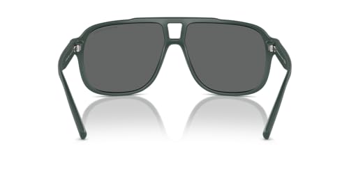 Armani Exchange Man Sunglasses Matte Grey Frame, Orange Mirror Red Lenses, 61MM4