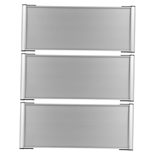 Support plaque de porte bureau en aluminium 12x30 cm Cabilock personnalisable - 3 pièces