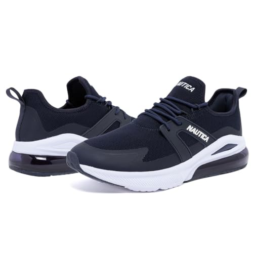 Image of Nautica Men's Sneakers - Air Cushion Lace-Up Running Shoe - Lightweight and Comfortable Athletic Footwear for Everyday Wear and Fitness Training