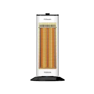 THERMOCOOL Heat Pillar 1500W Room Heater | safety mesh grill | quick heating | rust-free metal grill front | Lightweight for easy portability | placed vertically | 1 Year Warranty (White)
