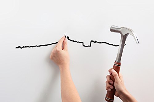 The Line New York Silhouette Metal Wall Art, black, 53.5L x 9.5W cm - Image 4
