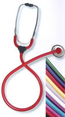 Stéthoscope Colorscop Plano rose : pavillon plat anti-douleur sous brassard