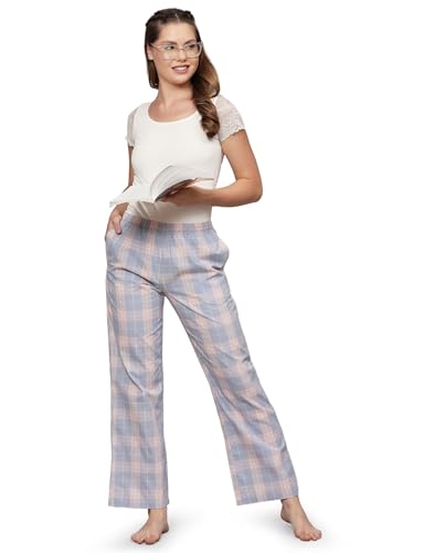 Image of B STORIES Women's Pyjama Pants - Relaxed Fit Nightwear Bottoms | Soft Pyjamas with Pockets | Breathable & Comfortable Sleepwear for Women (S-2XL)