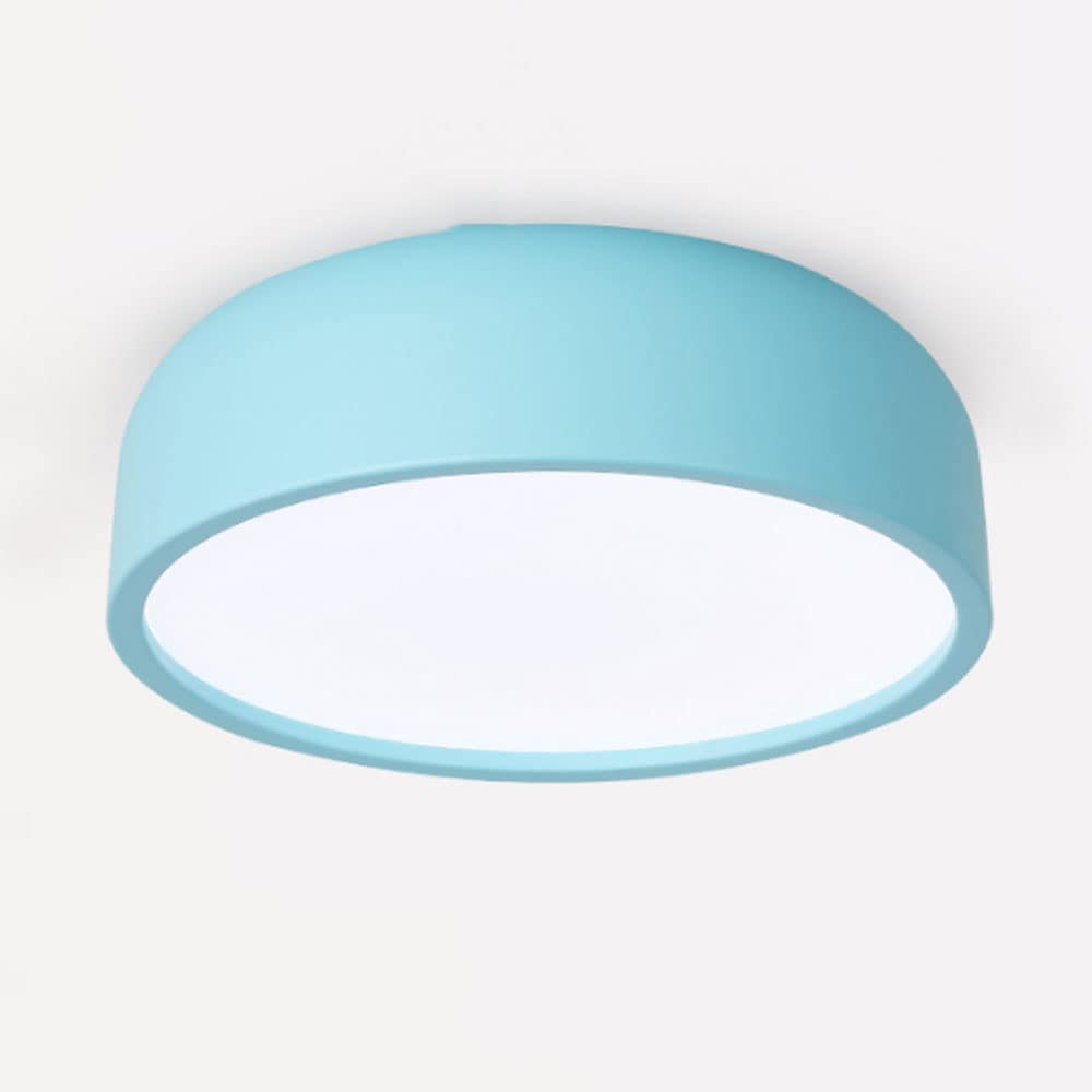 SHUANGZ LED Round Macaron Ceiling Light Simple Ceiling Lamp Trichromatic Dimming Embedded Installation Close To Ceiling Light Fixtures Corridor Decorative Lighting Nordic Living Room Creative Home