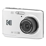 Kodak PIXPRO FZ45-WH 16MP Digital Camera 4X Optical Zoom 27mm Wide Angle 1080P Full HD Video 2.7" LCD Vlogging Camera (White)