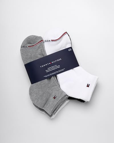 Image of Tommy Hilfiger Womens Quarter Socks - 6 Pack Soft Cushioned Athletic Performance Ankle Socks for Women for Sports and Running