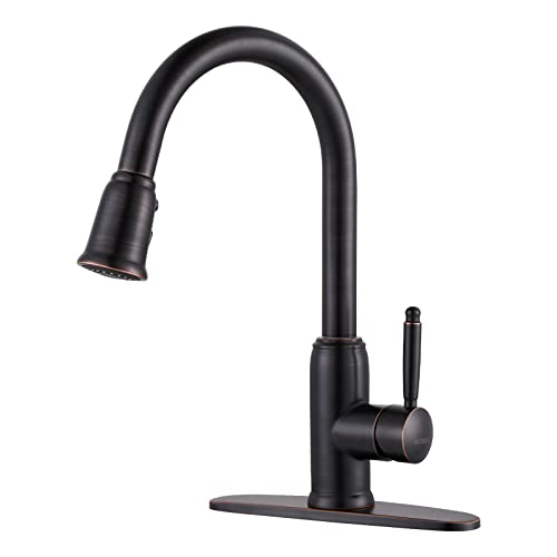 WOWOW Bronze Kitchen Faucet with Sprayer – 304 Stainless