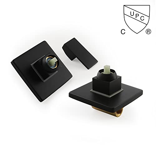 image for SKOWLL Shower Valve Bathroom Shower Control Valve Kit, Wall Mount Blac