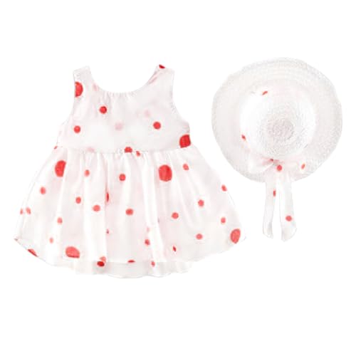 Image of Bold N Elegant Girls Cotton Sleeveless Floral Print Summer Frock Dress with Sun Hat for Preschool Girls