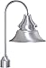 Craftmade Z4415-SA Union Industrial Outdoor Pier Mount Post Lighting, 1-Light, 100 Watts, Satin Aluminum (12"W x 21"H)