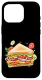 Installation facile Sandwich Master Graphic Cool Sandwich Decor Fun Sandwich Coque pour iPhone 16 Pro