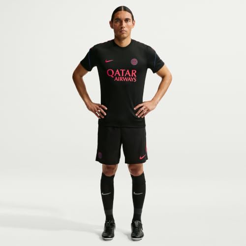 Image of Nike Mens PSG Strk Top Soccer Dri Fit Short Sleeve T-Shirt