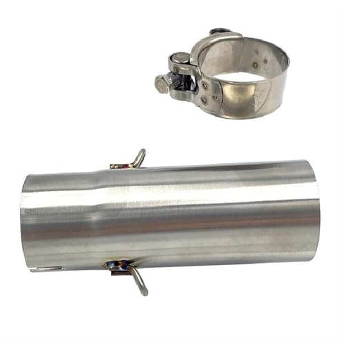 Accesorios silenciadores Finales Tubo De Enlace Intermedio del Sistema De Escape De 45 Mm Tubo De Enlace De Acero Inoxidable para Motocicleta Slip On para Y&amaha R6 YZF-R6 2006-2016