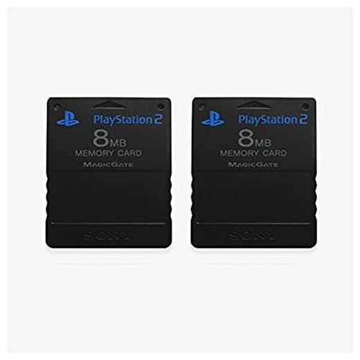 Sony PlayStation 2 Memory Card 8MB (Pack Of Two) (Renewed)