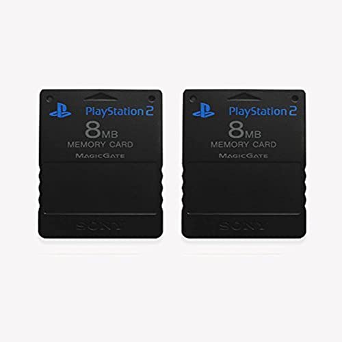 Sony PlayStation 2 Memory Card 8MB (Pack Of Two) (Renewed)