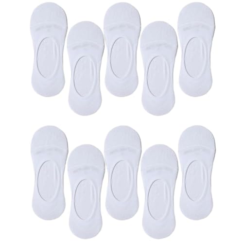 EDUARDO No Show Sock 10 Pairs for Men and Women Ultra Low Cut Invisible Hidden Non slip Socks for Flats.