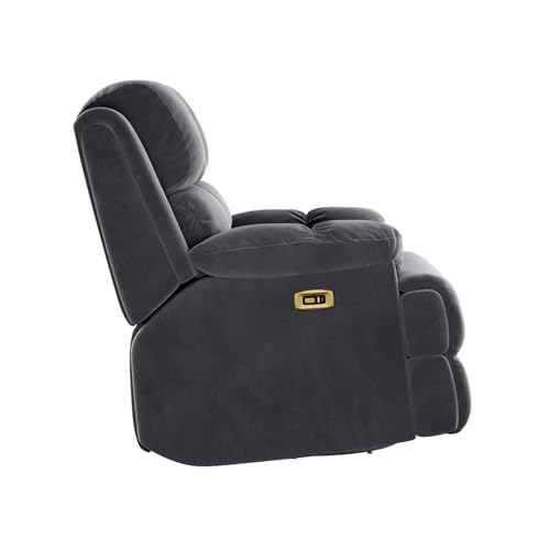 Image of Wakefit Recliner | 3 Year Warranty | Recliner Sofa 1 Seater, XpertGRID Technology, Designed for Supreme Comfort & Relaxation, Easy DIY Assembly, 145 kg Weight Capacity, Electic Virelia (Space Grey)