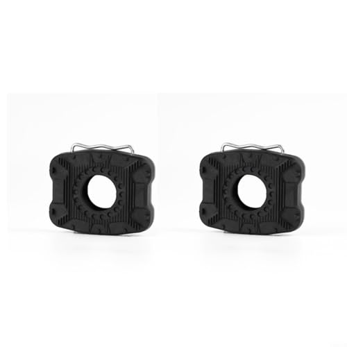 Entgoinggo Nylon Road, Para Convertidores De Pedal De Bicicleta, Para Tacos Antideslizante Adaptador Plano Ligero Aleación Y Nylon Ciclismo Pedal Cubiertas, Para Equitación Recreativa Negro