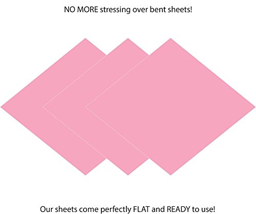 Leopro 12" X 12" Permanent Vinyl, 5 Packs Soft Pink Indoor, Outdoor Adhesive-Backed Vinyl In Glossy Finish For Silhouette And Cricut To Make Monograms Stickers Decals And Signs (Soft Pink) #TOP2