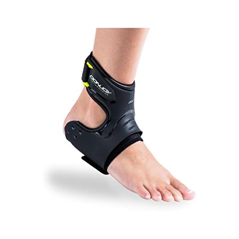 DonJoy Performance POD Ankle Brace, Best Support for Stability, Ankle Sprain, Roll, Strains for Football, Soccer, Basketball, Lacrosse, Volleyball - Small - Left - Black Cover