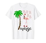 Photo Gallery natale flamingo tropical xmas palms tree palmera maglietta Photo Gallery natale flamingo tropical xmas palms tree palmera maglietta
