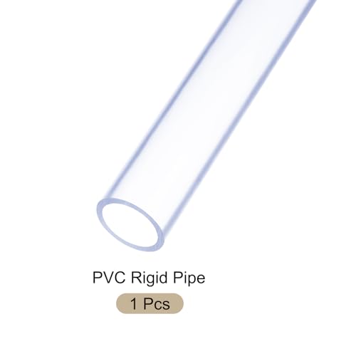 Tubo de PVC transparente y rígido de 1x1-1/4 pulgadas para recogida de polvo 6