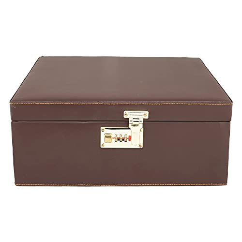 Image of Anything & Everything Big Premium Bar Set With 6 Whiskey Glasses | Portable Leatherette for Picnic, Travel, and Car (Brown)