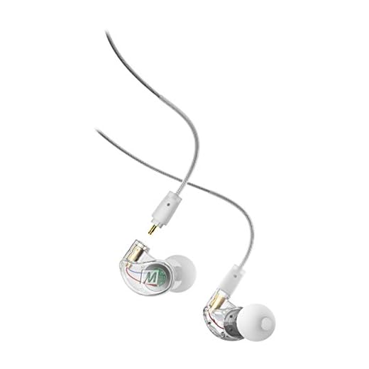 MEE audio M6 PRO Musicians’ In-Ear Monitors with Detachable Cables; Universal-Fit and Noise-Isolating (2nd Generation) (Clear)