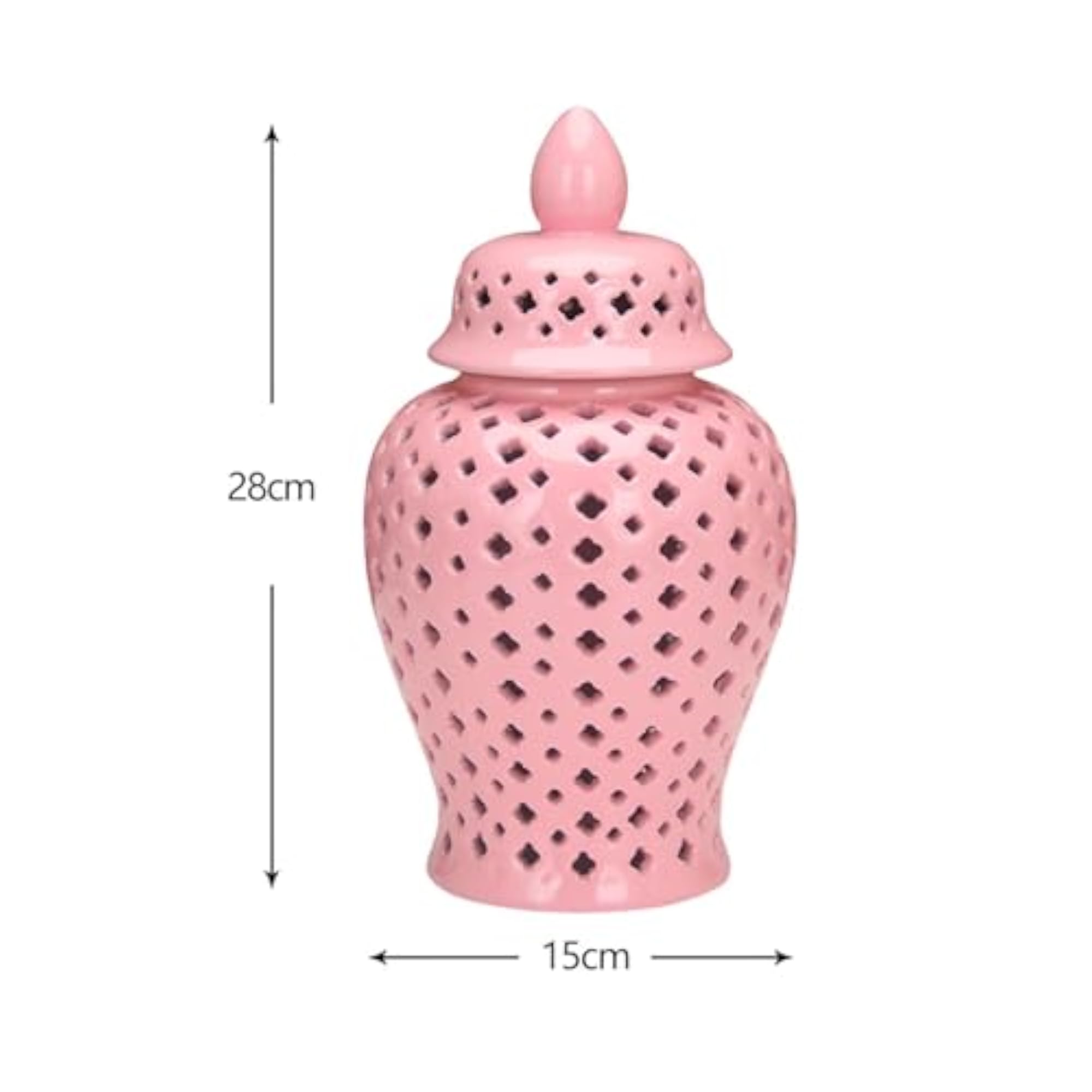 Rock Hand Gesture Statue Ceramic Ginger Jar